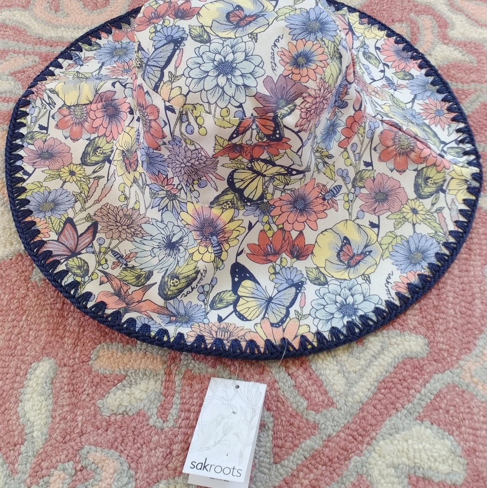 COPY - Sakroots White Greenthumb Sun Hat NWT